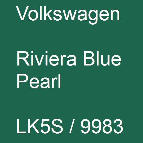 Volkswagen, Riviera Blue Pearl, LK5S / 9983.